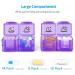 ZIKEE 30 Day Pill Organizer Monthly Portable - 32 Compartments AM PM for Vitamins, Fish Oil, Medications - Purple - Buy Online on GoSupps.com