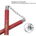 Ausemku Safe Foam Rubber Training Nunchucks with Steel Chain - Black+Red - Buy Online on GoSupps.com