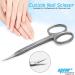 Nail Scissors Professional Cuticle Scissors Extra Strong Straight Curved Manicure Nail Art Scissors (CS-04) - Buy Online on GoSupps.com