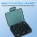 Portable Small Pill Box | Travel 7 Compartment Daily Pill Organizer for Medicines Vitamins & Fish Oil Blue - Buy Online on GoSupps.com