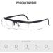 OKH TR90 Adjustable Focus Dial Glasses - Clear View Variable Lens Correction (-6D to +3D) for Near and Far Vision - Buy Online on GoSupps.com