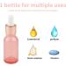 Kesell 20ml Pink Dropper Bottles - 7 Pack Empty Refillable Glass Vials for Essential Oils and Perfume DIY - Rose Gold Cap, 3 Funnels Included - Buy Online on GoSupps.com