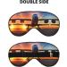 Airplane Sunset Sky Print Double-Sided Eye Mask | Soft Light Blocking Sleep Mask | Enhance Sleep Quality | International Shipping - Buy Online on GoSupps.com