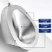 Household Products 304 Stainless Steel Urinal Wall-Mounted Men's Urinal with Automatic Flushing Concealed Toilet Urinal Trough with Drain Pipe Suitable for Family Bathroo - Buy Online on GoSupps.com