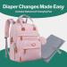 BabbleRoo Baby Diaper Bag/Backpack - Stylish Pink Diaper Backpack for Moms | International Shipping Available - Buy Online on GoSupps.com