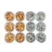 12 Pot/Set Gel Nail Polish Set Nail Art Accessories Gold Silver Paillette Foil Chip Sparkling Flake DIY Glitter Decal Acrylic UV Gel Decoration
