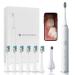 BOWJETE Electric Toothbrush for Adults  Sonic Electric Toothbrushes with 2 Million HD Intraoral Camera  3 Modes and Smart Timer  6 Brush Heads  IPX7 Waterproof  2 Hours Fast Charge for 50 Days
