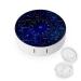 Zodiac Constellations Set Round Case For Contact Lens Kit Storage Box with Mirror Printed