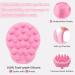 Fretech Scalp Massage Brush - Silicone Bristles for Sensitive Scalp & Hair Growth - Pink - Buy Online on GoSupps.com