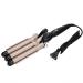 Waver Hair Tool 3 Barrel Curling Iron Wand Hair Curling Roller Hair Curler Waver Hair Crimper Adjustable Hair Styling Curler Hair Rollers Hairstyling Curler for Salon Home(22mm#4)