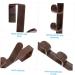 3pcs Door Coat Hook Scarf Hanger Over Door Towel Holder Towel Hooks Shower Hook Kitchen Door Outdoor 28.5X3.8X2CM Brown - Buy Online on GoSupps.com