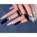 48 Pieces French Artificial Nails Set - Long Ballerina Stick-On Tips with Butterfly & Leopard Designs for Women - Acrylic Nail Art JP1451-JP1417 - Buy Online on GoSupps.com