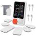 Tens device pain therapy TENS/EMS electrostimulation device with 72 modalities 40 intensity levels pain relief due to electrical nerve stimulation muscle stimulation training 2 channels 12 pads white