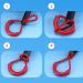 Honbay 10-Pack U-Shaped Nylon Zipper Fans - Durable Replacement for Backpacks Luggage Clothing (Red) | International Shipping Available - Buy Online on GoSupps.com