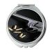 Mirror makeup mirror gun vault Round Mirror cool gun background pocket mirror portable mirror