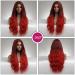 Esmee Ombre Red Long Wavy Synthetic Wig - 28 Inches | Heat Resistant for Daily & Cosplay Use - Buy Online on GoSupps.com