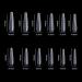 BNG Nail Shapes Set - 120 Dual Shape Tips for Professional Nail Extensions | Ballerina & Flat Square Designs for Polymer Gel Coverage - Buy Online on GoSupps.com