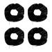 4 Pieces Women's Hair Ties Velvet Zip Hair Ties Travel Gadgets Secret Hair Ties Soft Ponytail Hair Ties Ball Head Curly Hair Ties