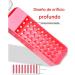 Nail drill case - 40-hole drill bit box with transparent dustproof lid - Presentation box for manicure gel removal and cuticle care - Buy Online on GoSupps.com