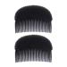 2 pieces insert comb foam hair base styling tool bump it up volume hair accessories hair extension tool black