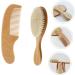 FRCOLOR 1 Set Shampoo Brush & Baby Bath Massager Combo - Soft Bristle Head Scrubber & Beech Baby Comb | Barber & Shower Hair Scalp Brush - Buy Online on GoSupps.com