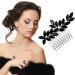 Black Crystal Wedding Hair Comb - Handmade Bridal Rhinestone Clip for Bride, Prom & Special Occasions - Buy Online on GoSupps.com