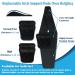 Buy Arch Support Sleeves for Flat Feet - Adjustable Compression Bands & Inserts for Plantar Fasciitis Relief - Pain Relief for Fallen & High Arches - Black - Buy Online on GoSupps.com