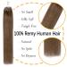 Silk-Co Real Hair Microring Extensions - 0.5g Micro Loop 100 Strands 7A Human Hair 40cm Light Brown - Smooth & Soft - Buy Online on GoSupps.com