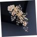 FRCOLOR Wedding wedding zircon Miss side clip headgear pearl pearl clips for hair hair clips Mori Department hair barrettes bridal hairpin crystal Crystal - Buy Online on GoSupps.com