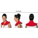 Organic Red Neck Pillow with Stand-Up Collar | Comfortable Heat Pad & Linseed Herbal Therapy - Buy Online on GoSupps.com