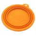 Alfie Pet - ROS Silicone Pet Expandable/Collapsible Travel Bowl - Size: 1.5 Cups Orange