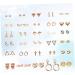 Adorainbow 30 Pairs Ladies Suits Stud Post Earrings for Women Moon Earrings Gold Filled Earrings Womens Earrings Animal Moon Star Shape Earrings Geometric Ear Rings Miss Small and Fresh - Buy Online on GoSupps.com