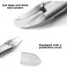 Cuticle Trimmer Nipper Toe Nail Clipper Nail Lifter Pedicure Remover Tools for Ingrown Toenail (streamer silver) - Buy Online on GoSupps.com