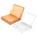 Clinic Syringe Case Holder 2pcs Box Syringe Plastic Storage Box Plastic Stand Injection Carrying Case Storage Box Injection Box Injector Storage Box Injectors Storage Box Supplies Assorted Color 7.2X7.2X1.5cm