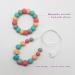 2 Pack Baby Teething Necklace Set for Mom and Toddler - Sensory Chew Necklaces for Anxiety Relief and Teething - Nursing Bracelet Included - Buy Online on GoSupps.com