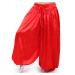 Wuchieal Belly Dance Pant Satin Pants Dancing Tribal Harem Pants Latern Pant Red