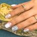 Sethexy White Glossy Squoval False Nails | 24ct Sparkle Rhinestone Acrylic Press-On Fingernails with Glue for Women & Girls - International Shipping Available - Buy Online on GoSupps.com