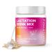 Pink Stork Lactation Support Drink Mix Breastfeeding Supplement Mix with Fenugreek Milk Thistle and Alfalfa to Support Healthy Breast Milk Supply Postpartum Essentials - Strawberry 18 Servings