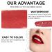 Wine Bottle Lip Tint Set - Matte All Day Liquid Lipstick for Women - 6Pcs Pack in Red Shade - Long Lasting 24 Hour Wear - Original Wine Shaped Design - Buy Online on GoSupps.com