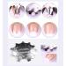 4 Pieces Stainless Steel Rim Trimmer Set - French Smile Line Manicure Tools Nail Stencils & Edge Cutters for Acrylic & Gel Nail Art - DIY Nail Design (Silver) - Buy Online on GoSupps.com