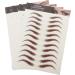 FOMIYES 20 Sheets Waterproof Eyebrow Stickers Temporary Eyebrow Tattoos Brown 6d Hair-like Eyebrows Stickers - Buy Online on GoSupps.com