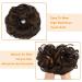 OMGREAT 2PCS Thick Updo Messy Hair Buns Curly Wavy Ponytail Extensions Dark Brown Mix Light Auburn - Buy Online on GoSupps.com
