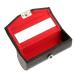 Milageto PU Leather Lipstick Case Holder with Mirror Inside & Magnetic Buckle Closure - Black