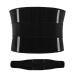 Waist Support Belt Reflective Lumbar Wrap Lower Back Support | Multipurpose Waist Supports Workout Back Brace for Outdoor Activities Black XL - Buy Online on GoSupps.com