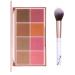 UCANBE 8 Colors Face Matte Blush Palette Shading Blusher with Brush - Buildable Facial Cheek Blusher Contour Bronzing Pressed Powder Makeup Pallet Women Gift Set