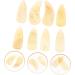 POPETPOP 8pcs Guzheng nails music thumb pick ox horn pick picks for guitar ukulele pick horn guitar pick guzheng picks bass guitar picks Durable Guzheng Supplies child horns trumpet aldult 3X1.2X0.1CM Light Yellow 01 - Buy Online on GoSupps.com