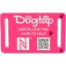 DogTap Light Big - Digital NFC & QR Code Dog Tag for Medium to Large Dogs | Waterproof Silicone | 67x40mm Pink - Buy Online on GoSupps.com