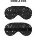 Black Music Notes Print Double-Sided Eye Mask | Soft & Light Blocking Sleep Enhancer - International Shipping Available - Buy Online on GoSupps.com
