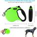Philorn 5m Retractable Dog Leash - Flexible One-Button Blocking Non-Slip Handle Reflective for Small/Medium Dogs Up to 20kg - Green - Buy Online on GoSupps.com