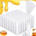 Demissle 150 Pcs Lip Balm Bulk Moisturizing Lip Balms Bulk with 150 Self Adhesive Blank Lip Balm Label Stickers Lip Balm Gifts Party Supplies for Girls Women Men Teens (Honey)